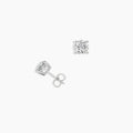 14KW Lab Grown Diamond Classic 4 Prong 0.33 Ctw Studs with Standard Push Back