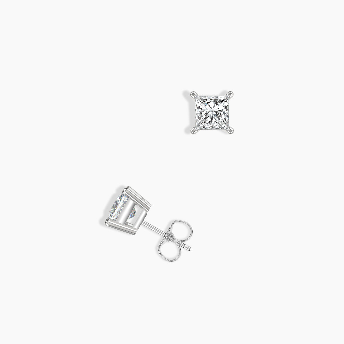 Classic 4 Prong 0.50 Ctw Studs with Push Back