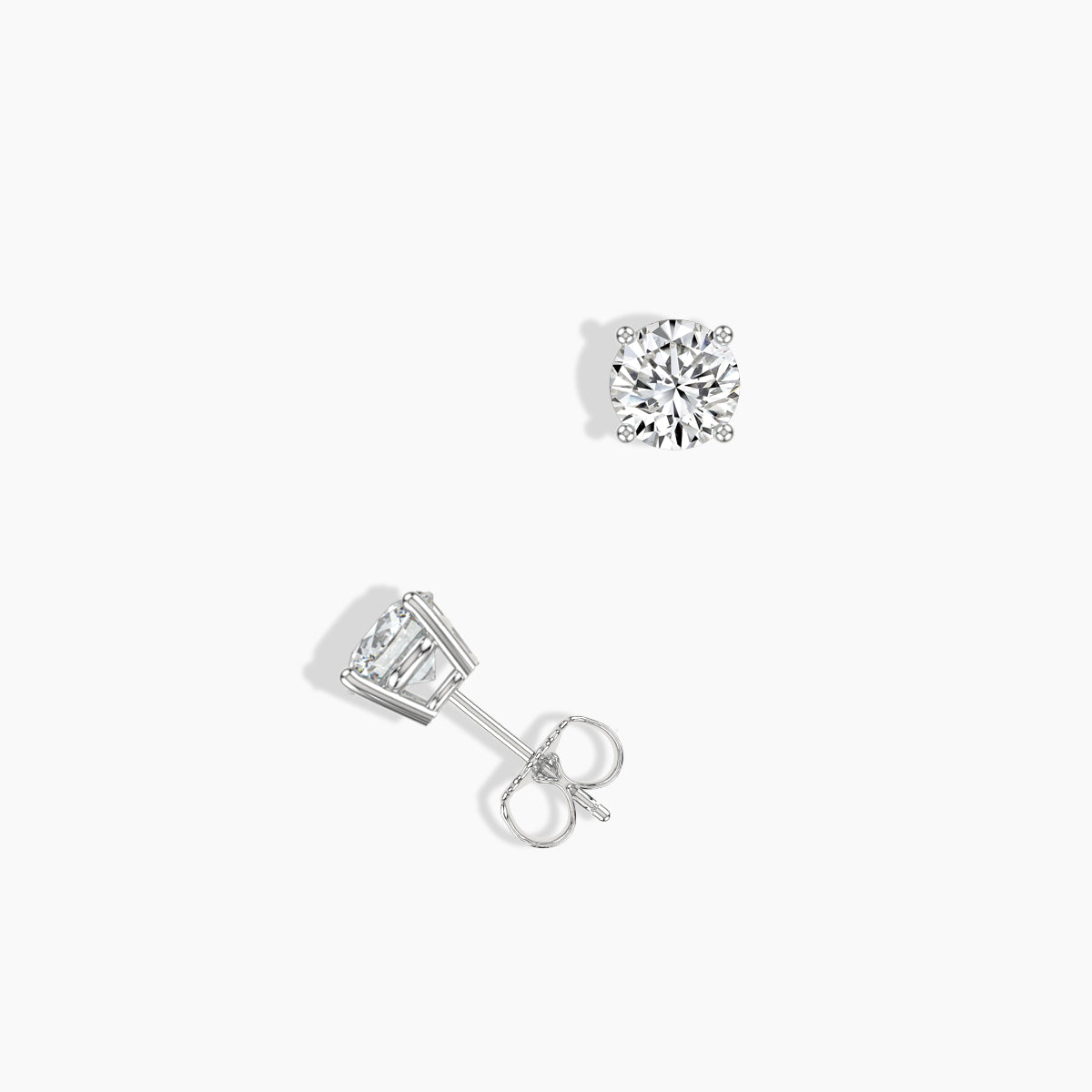 Classic 4 Prong 0.63 Ctw Studs with Push Back