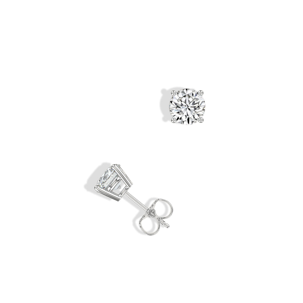 Classic 4 Prong 0.63 Ctw Studs with Push Back