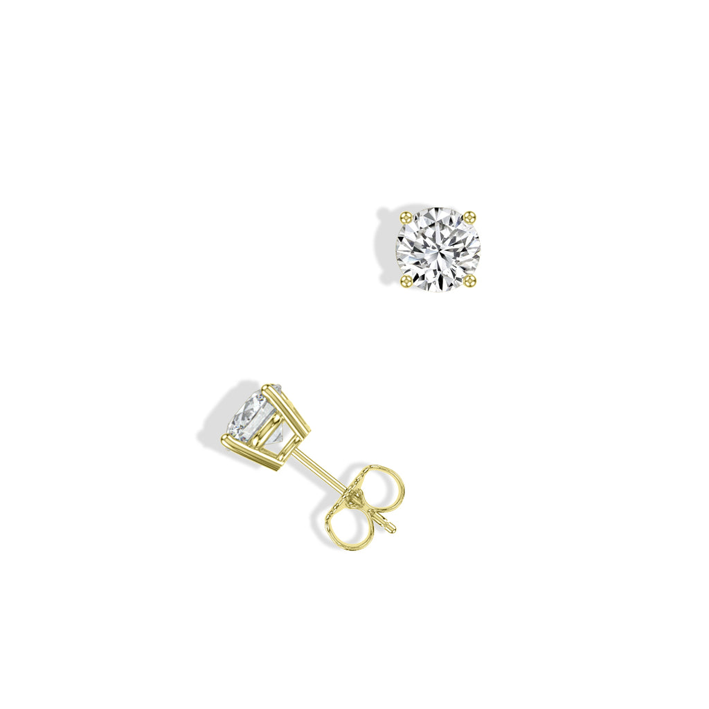Classic 4 Prong 0.63 Ctw Studs with Push Back