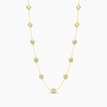 Classic 2.00 Ctw Diamond Station Necklace with 11 Stones