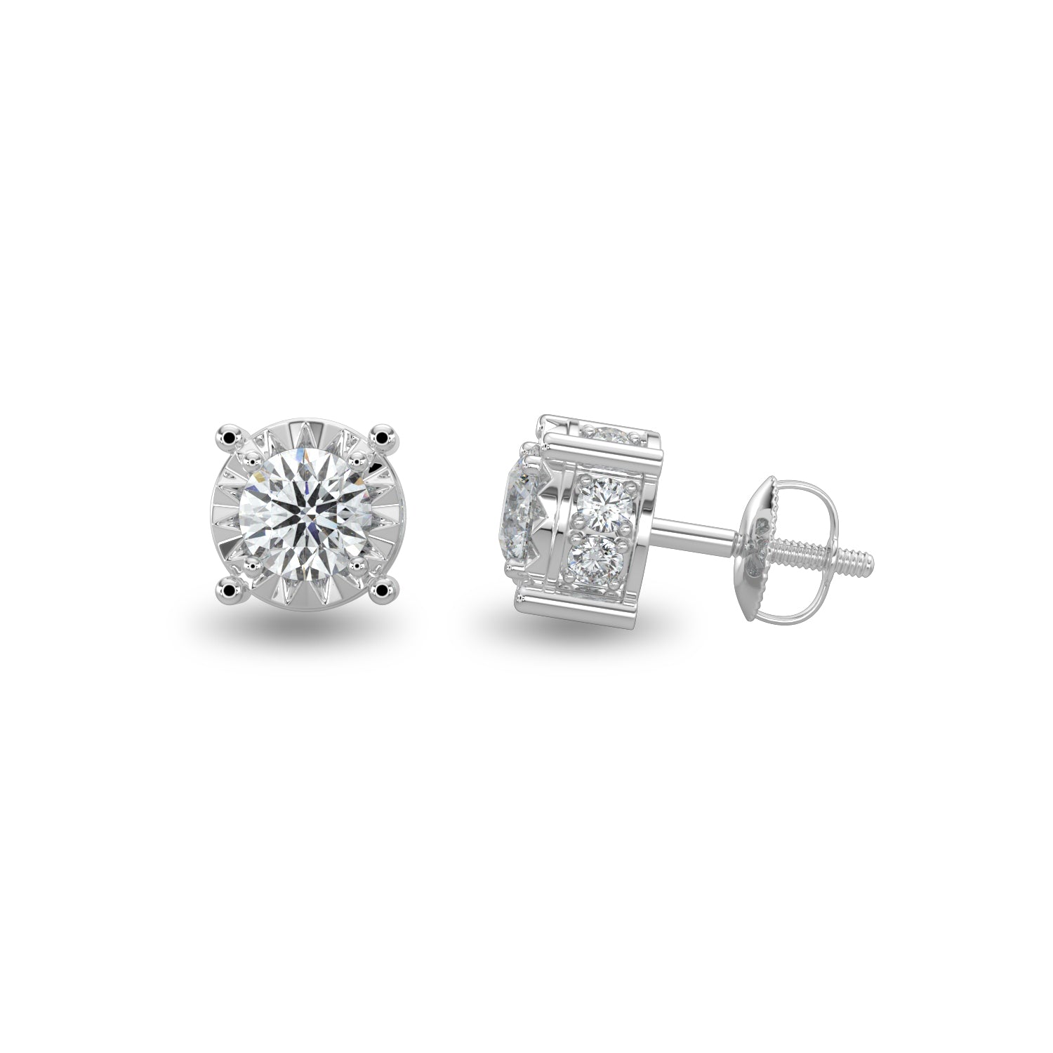 1.10 CTW Diam Miracle Plating Earring
