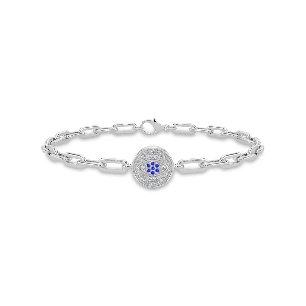 0.15 Ctw Diam Paperclip Bracelet