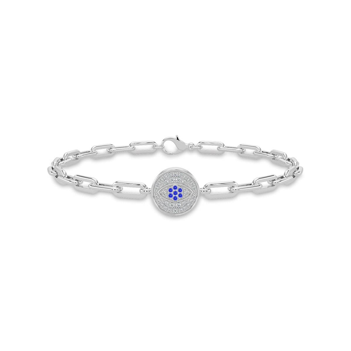 0.15 Ctw Diam Paperclip Bracelet