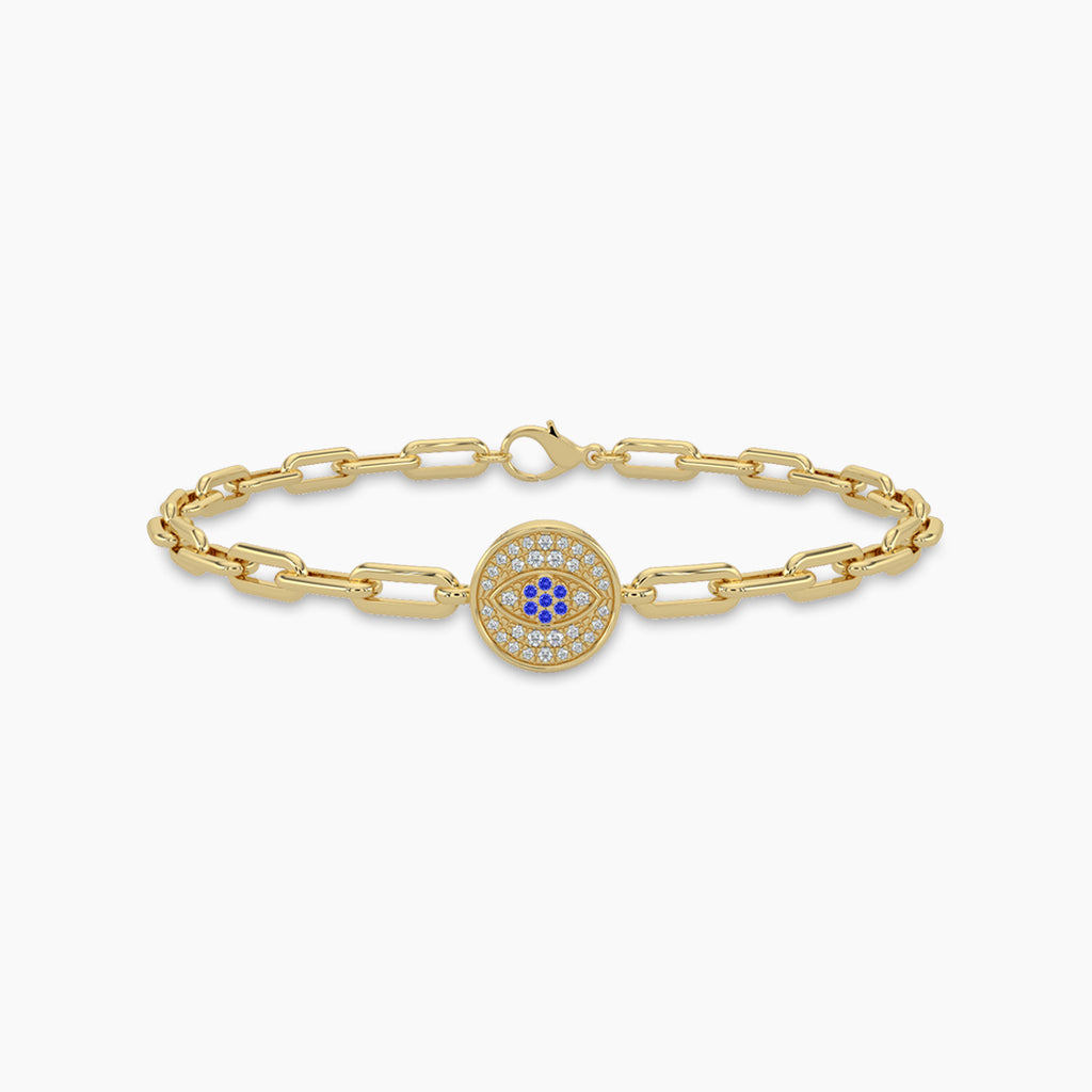 0.15 Ctw Diam Paperclip Bracelet