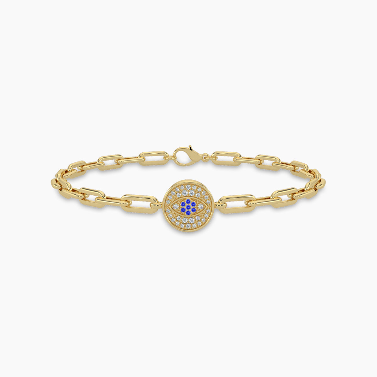 0.15 Ctw Diam Paperclip Bracelet