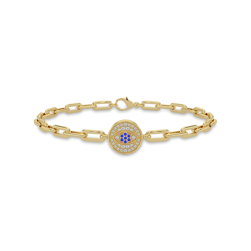 0.15 Ctw Diam Paperclip Bracelet