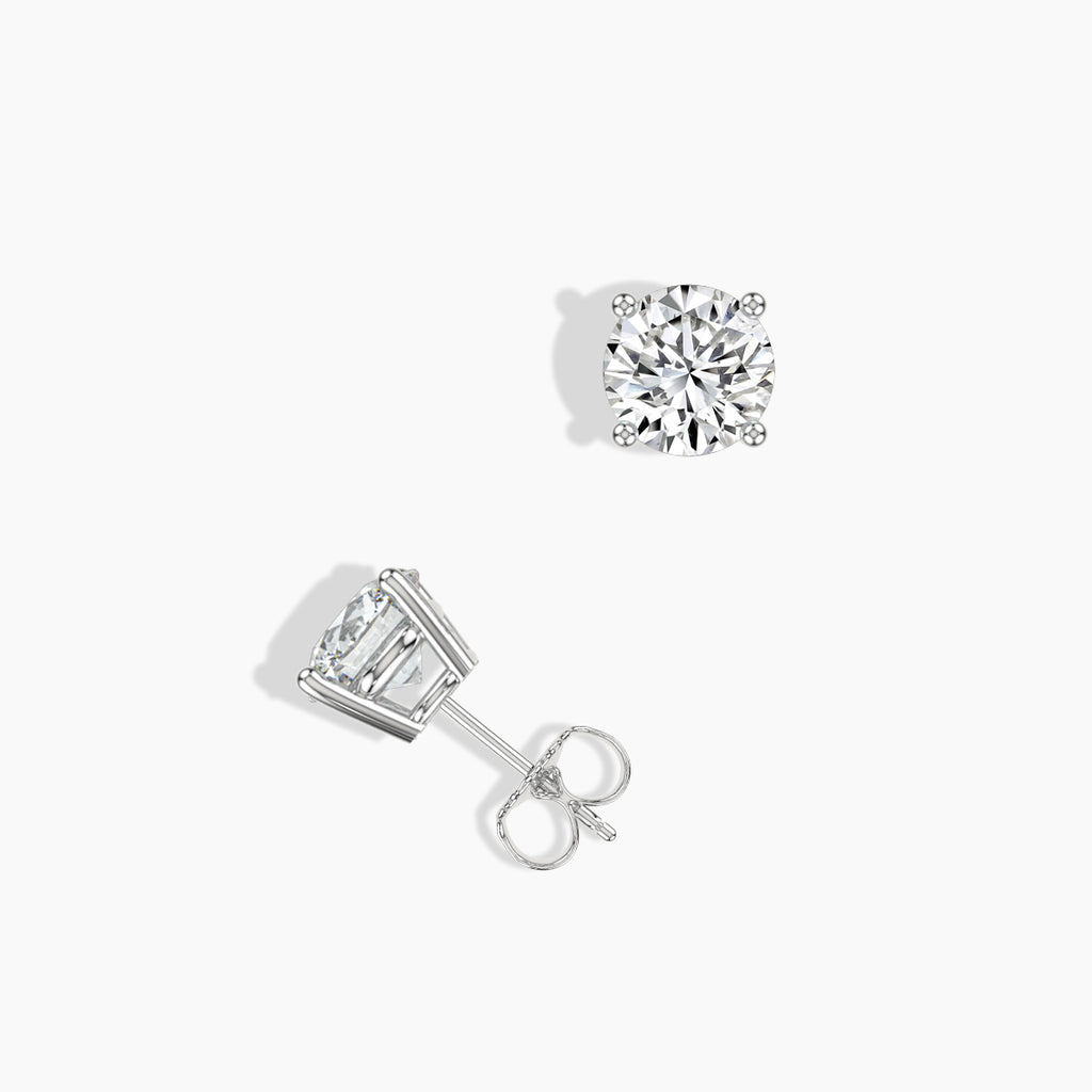 Classic 4 Prong 1.10 Ctw Studs with Push Back