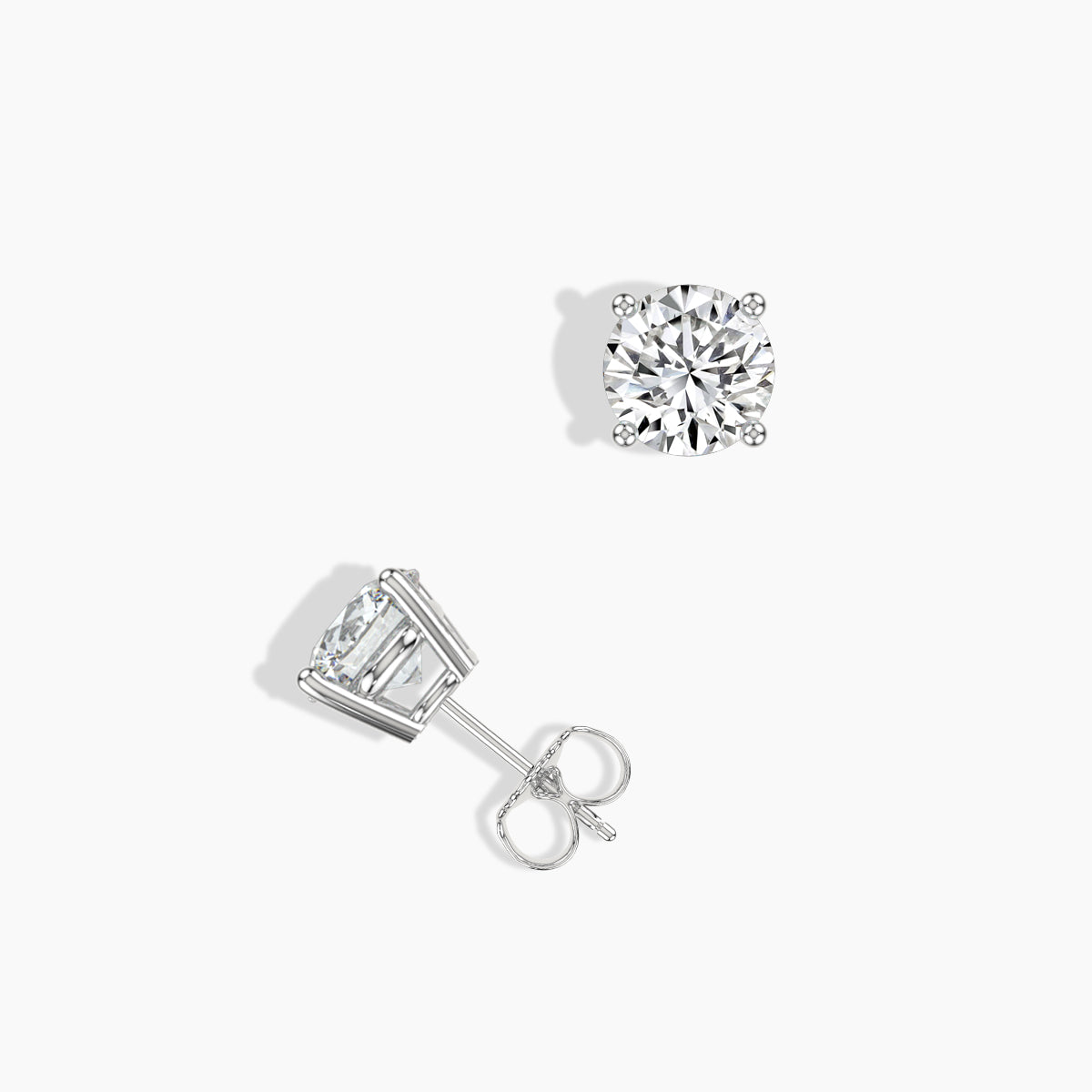 14KW Classic 4 Prong 1.20 Ctw Studs with Push Back