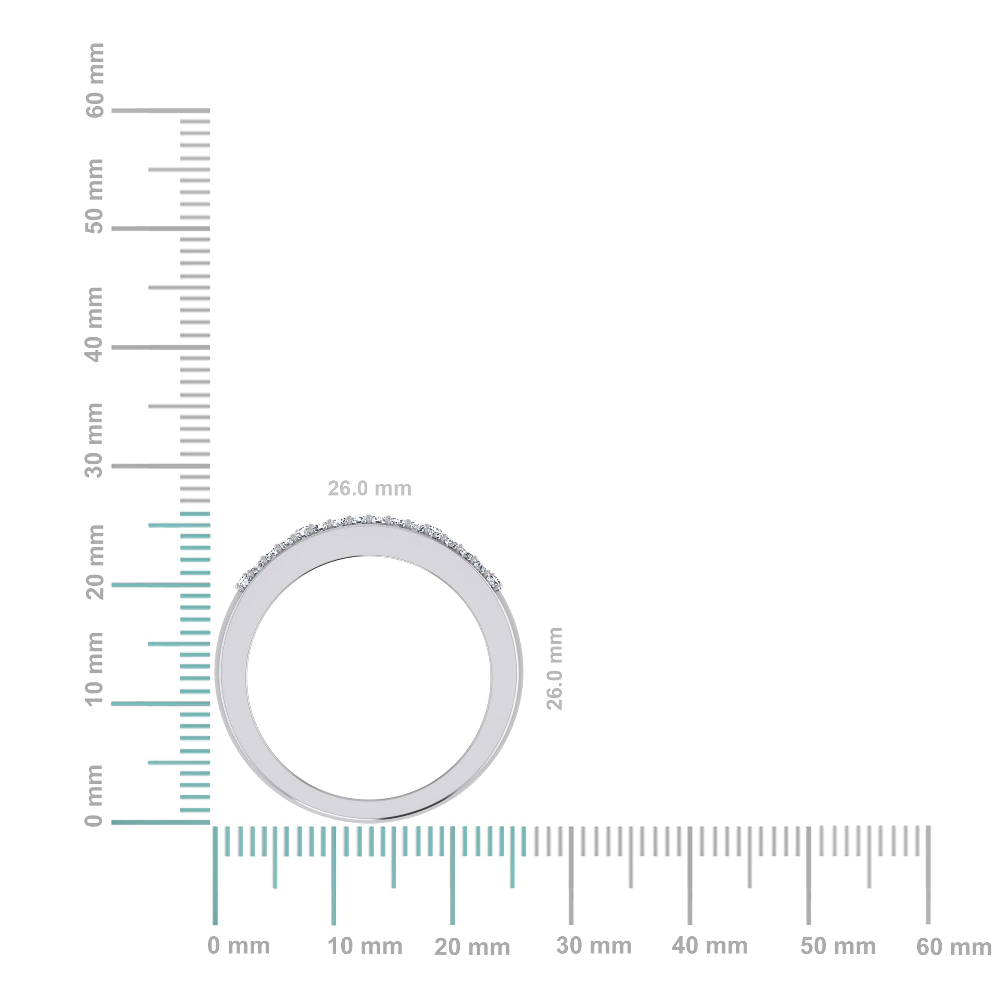 10K White Gold Princess Diamond Mens Invisible Band 1-1/8 Cttw