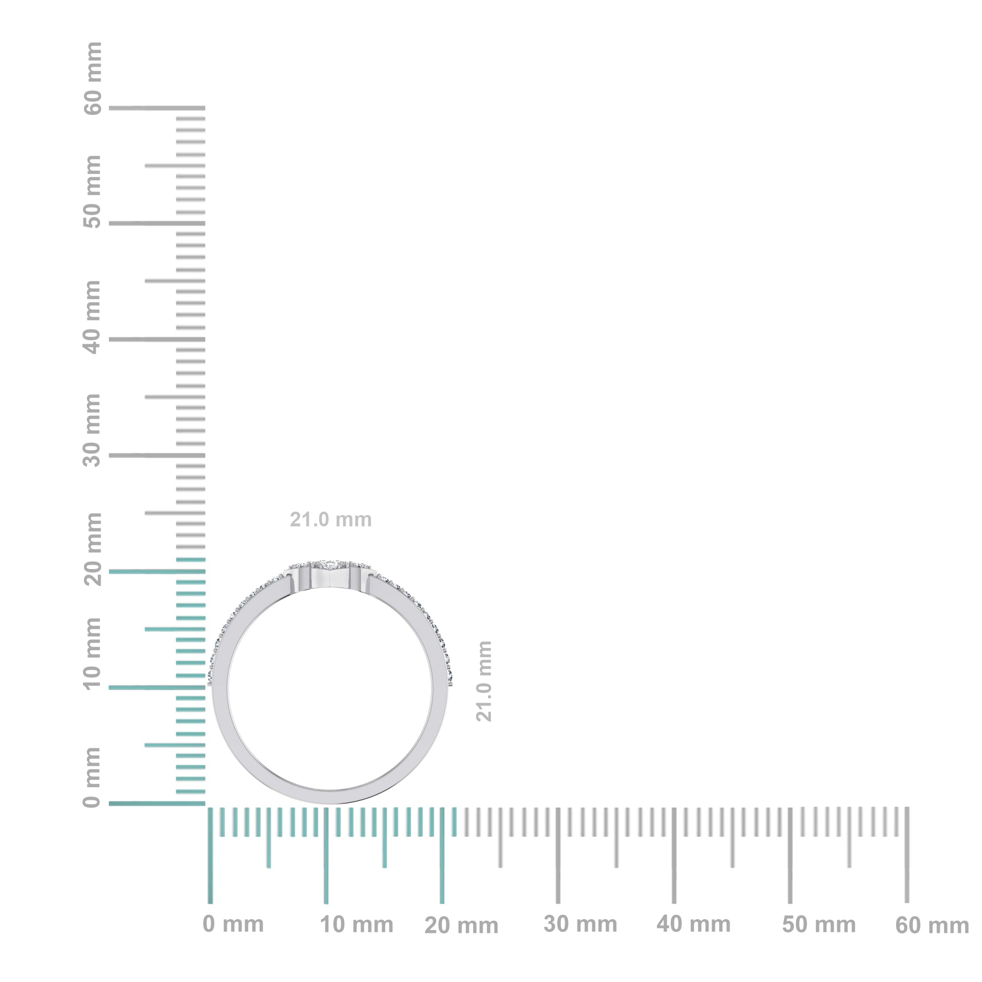 14K White Gold Round Diamond Womens Cluster Designer Ring 1/4 Cttw