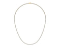 10K Yellow Gold 3mm Round Cvd Diamond 22 Inch Tennis Necklace 18-1/2 Cttw crafted in yellow gold with round brilliant diamonds