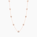 Classic 2.10 Ctw Diamond Station Necklace with 9 Stones