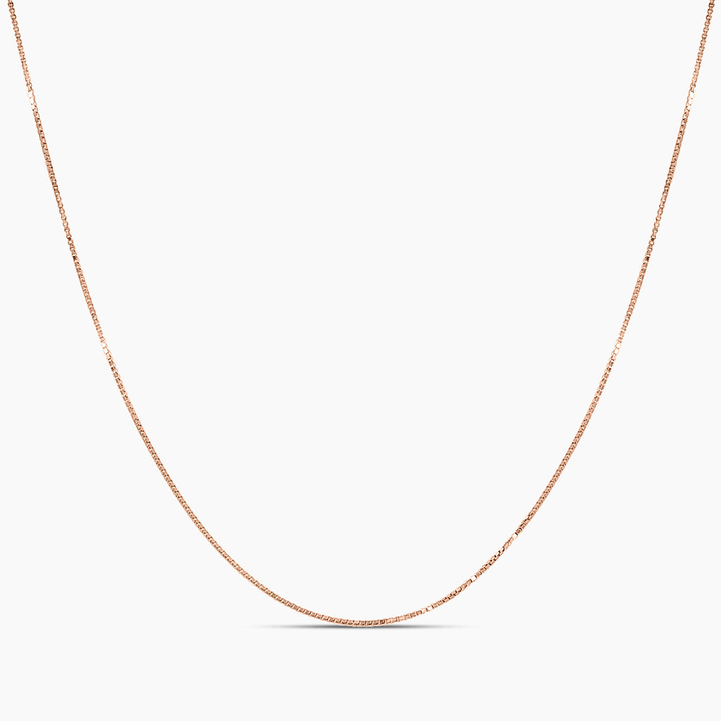 10KR Box Chain Necklace (0.10g-1.2g)