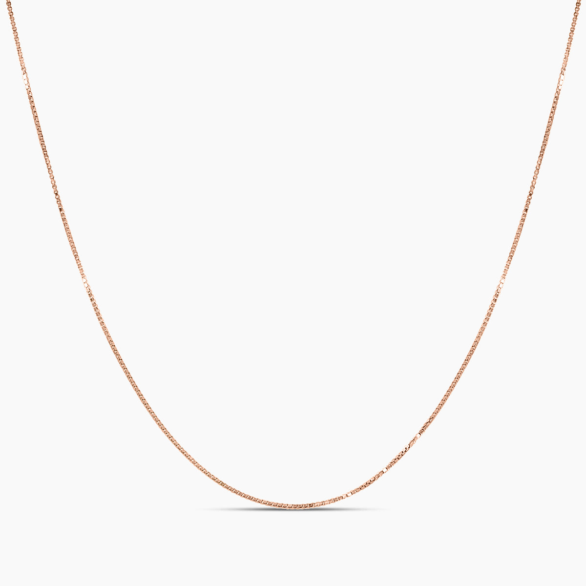 10KR Box Chain Necklace (0.10g-1.2g)