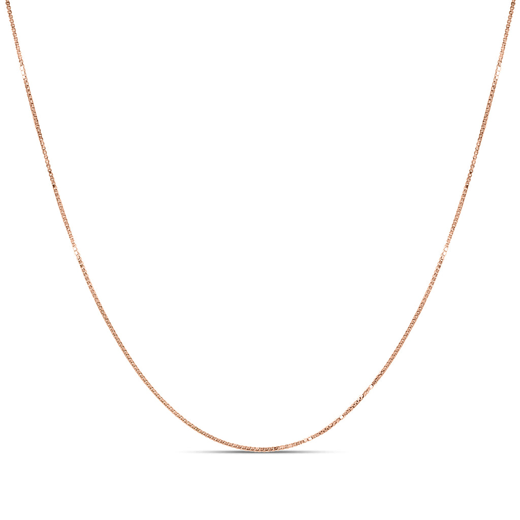 10KR Box Chain Necklace (0.10g-1.2g)