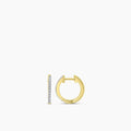 0.10 Ctw Diamond Round Shape Earring Huggies