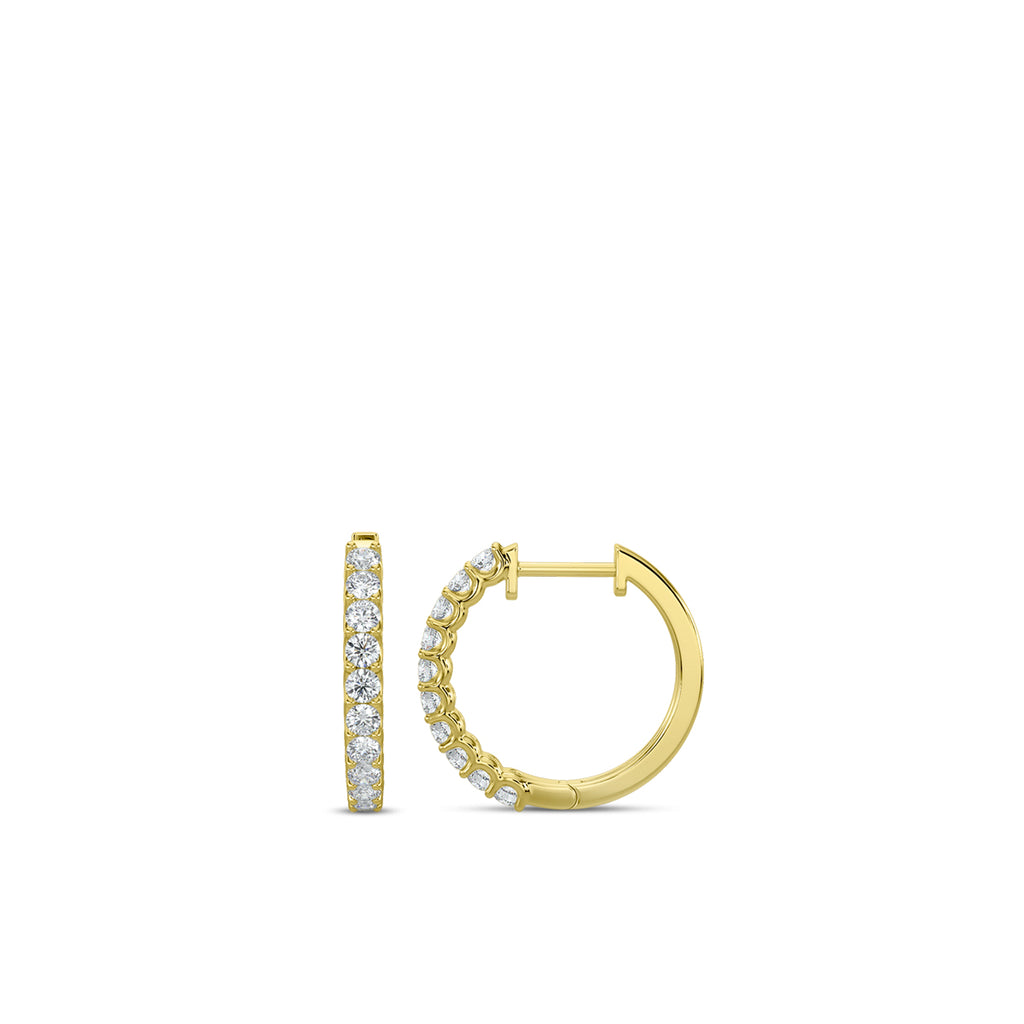 0.50 Ctw Diamond Round Shape Earring Huggies