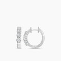 14KW 1.10 Ctw Diamond Round Earring Huggies