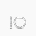 1 CTW DIAM HOOP EARRING WITH 6X2 STONES