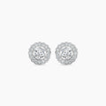 1ctw Diam Cluster Flower earring with CTR .33X2