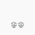 14KW 1ctw Diam Cluster Flower earring with CTR .33X2