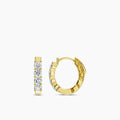 1.00 Ctw Diamond OV Shape Earring Huggies
