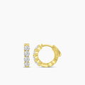 1.00 Ctw Diamond RD Shape Earring Huggies