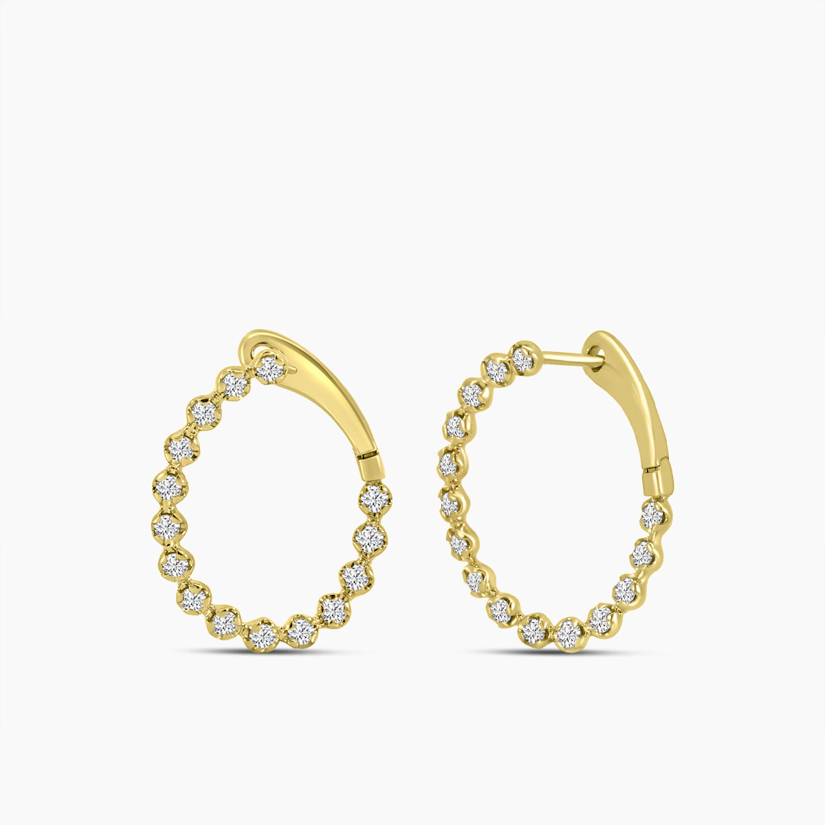 1.00 Ctw Diam Circle Earring