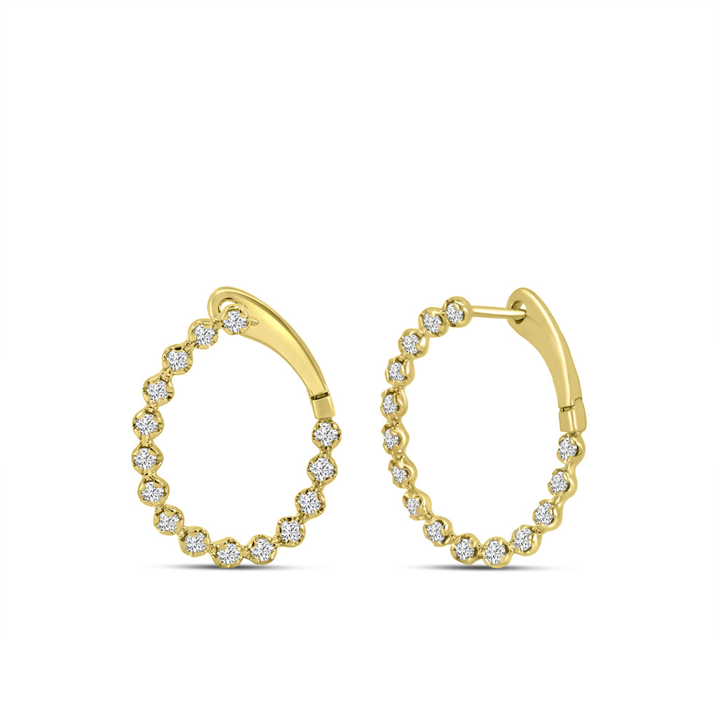 1.00 Ctw Diam Circle Earring