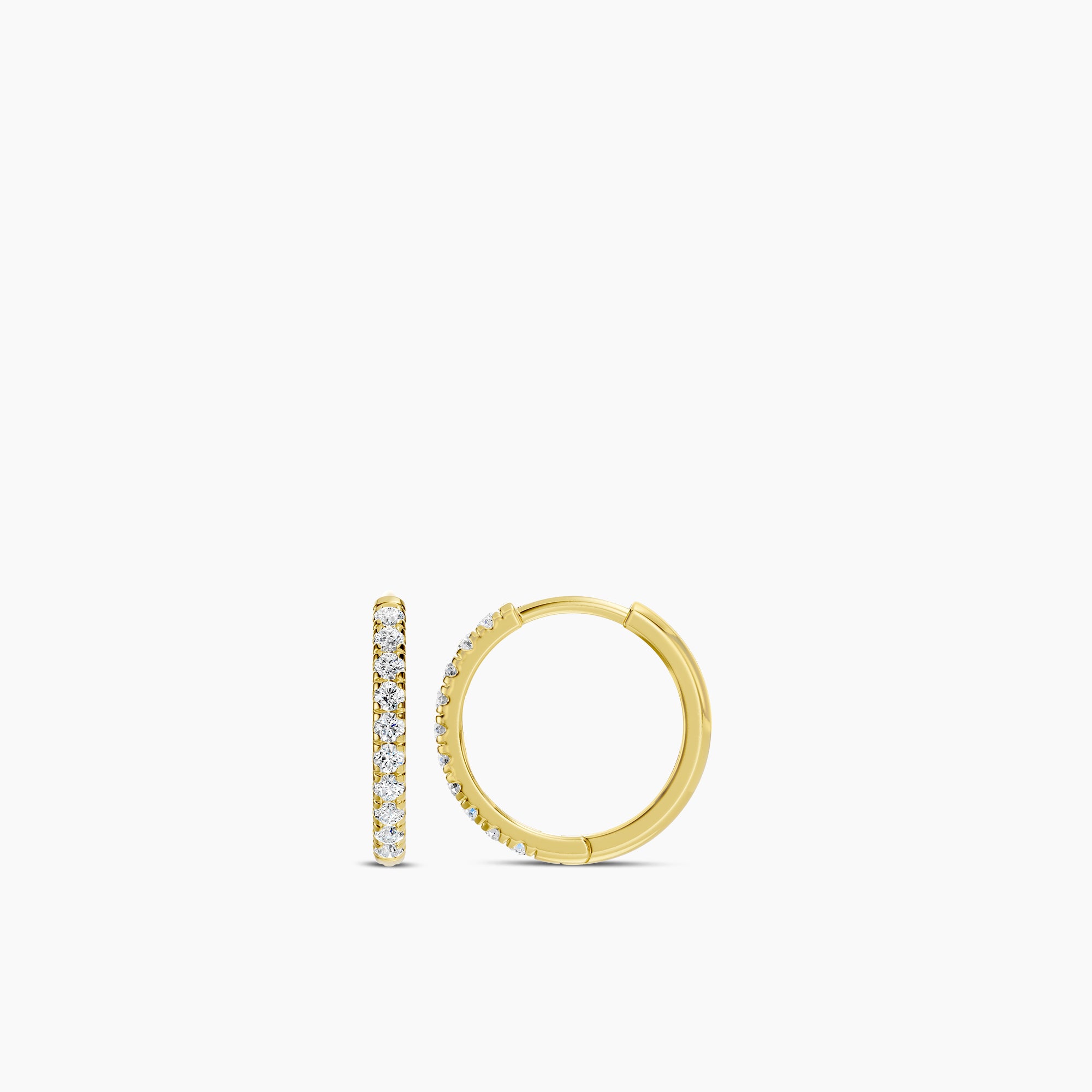 0.20 Ctw Lab Grown Diamond Round Shape Earring Huggies