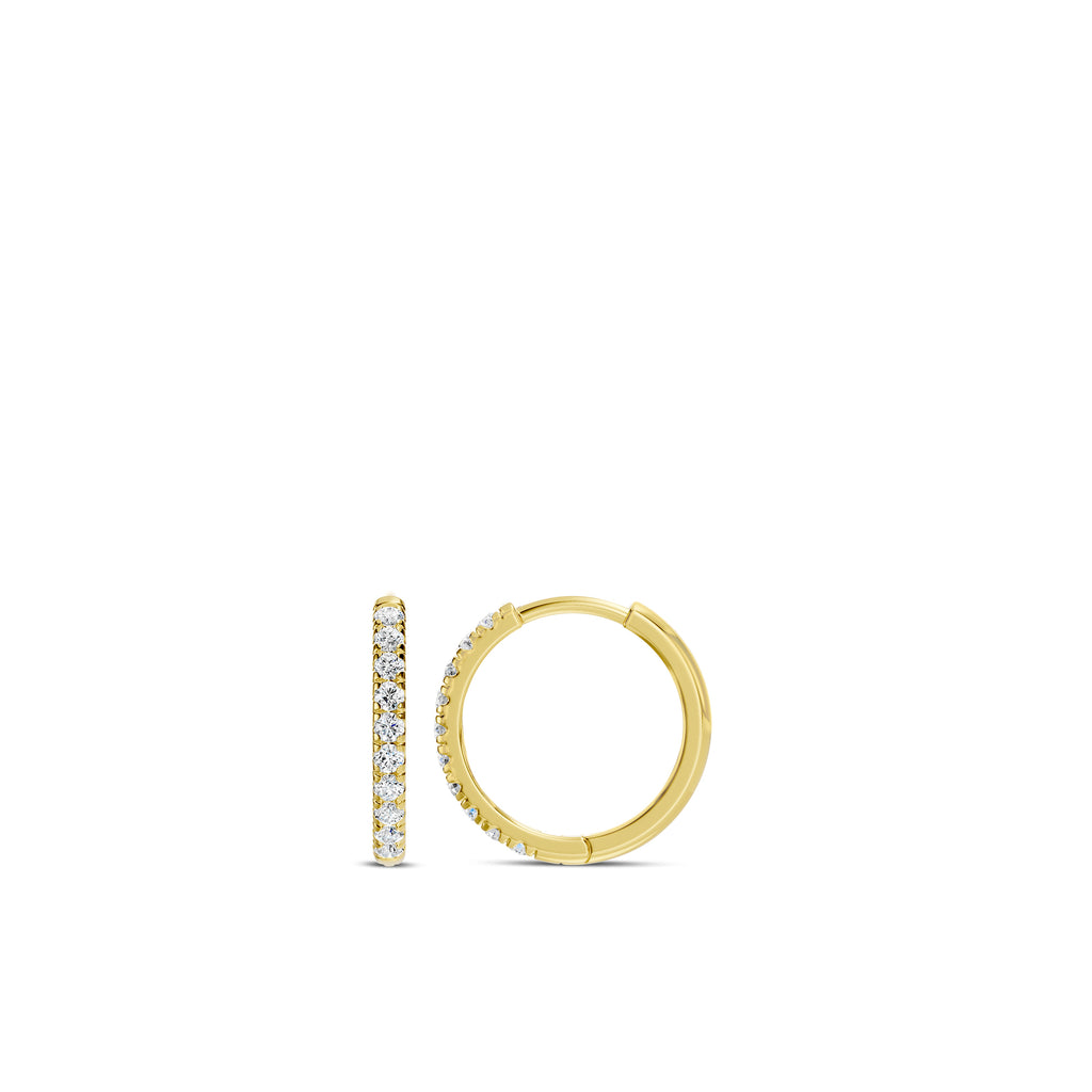 0.20 Ctw Lab Grown Diamond Round Shape Earring Huggies
