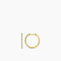 14KY 0.15 Ctw Diamond Round Shape Earring Huggies