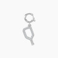 0.05 Ctw Pickleball Racquet Diamond Charm
