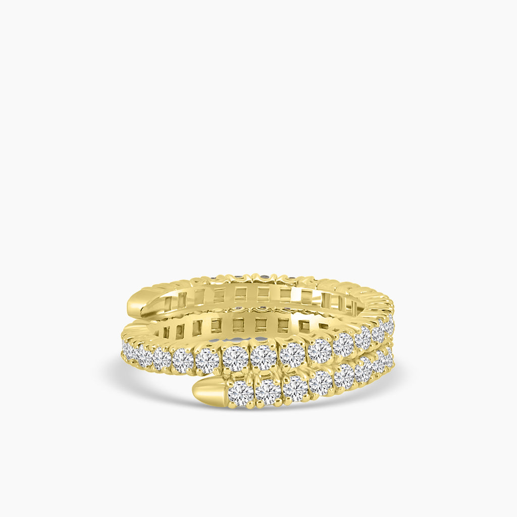 1.33 Ctw Spring Wrap Diamond Ring