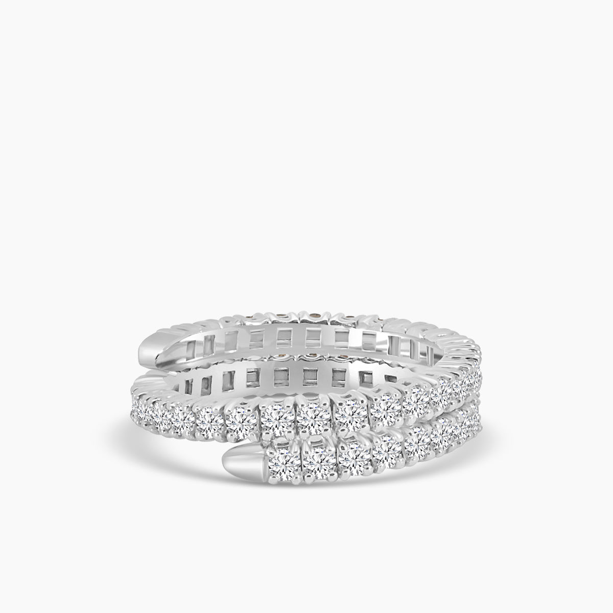 1.50 Ctw Spring Wrap Diamond Ring