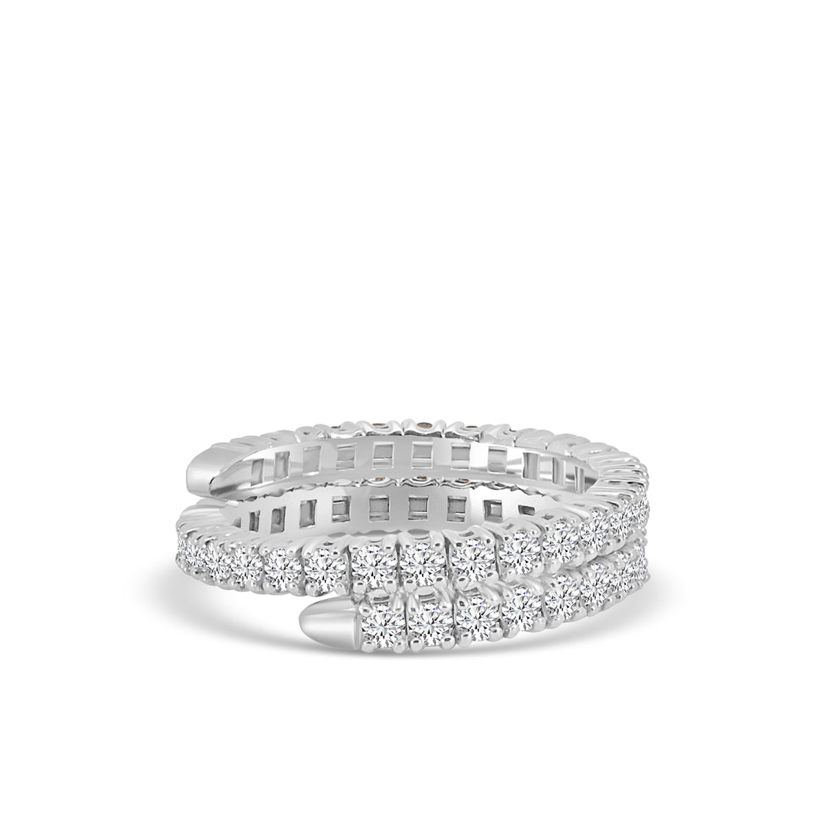 1.50 Ctw Spring Wrap Diamond Ring