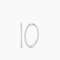 10KW 1.50 CTW LAB GROWN DIAMOND HOOP EARRING
