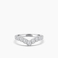 14KW 1.50 CTW LAB GROWN DIAMOND CHEVRON BAND RING DIGITAL CERTGSI 851572709