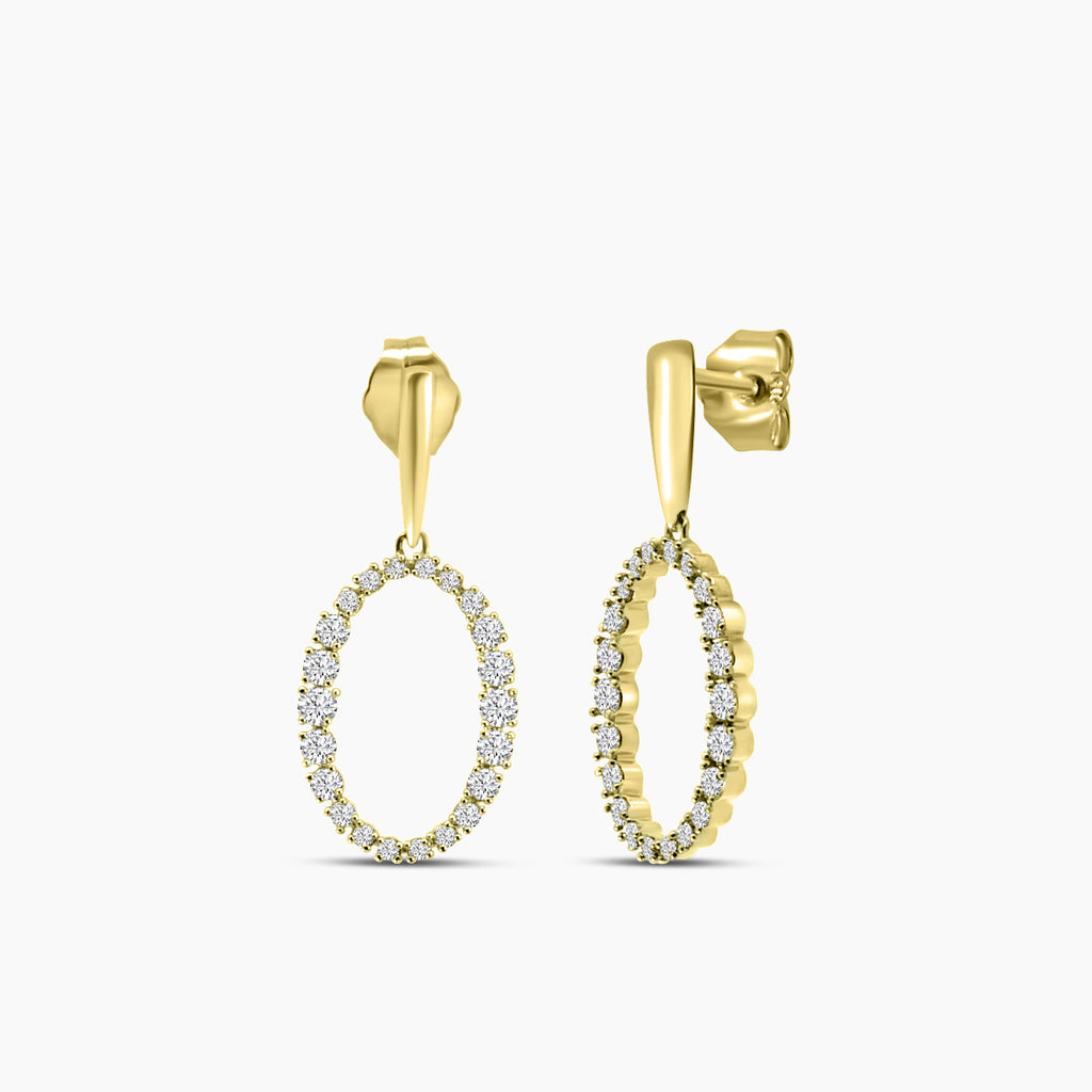 0.50 Ctw Fashion Oval Earring