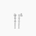 Bezel set 0.28 Ctw Diamond Fashion Dangling Earring