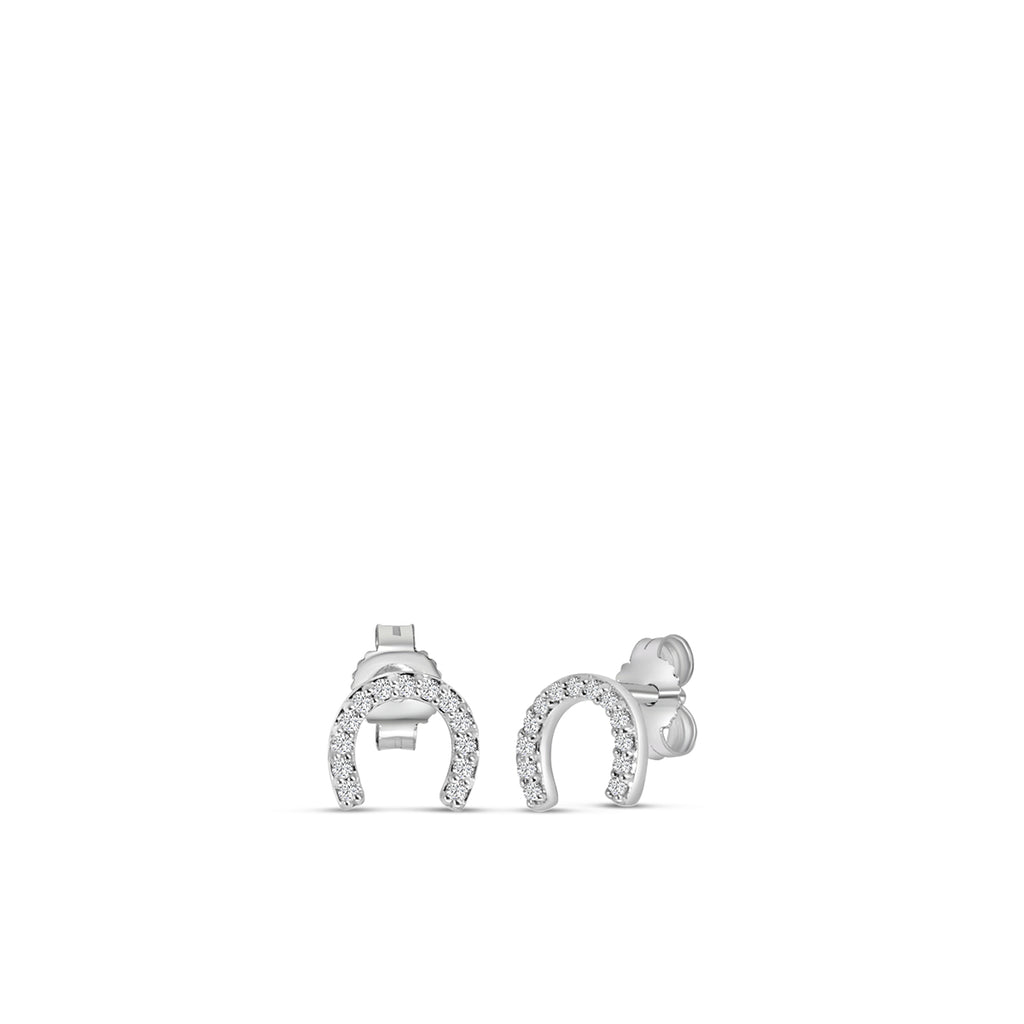 0.10 Ctw Diamond Horseshoe Earring