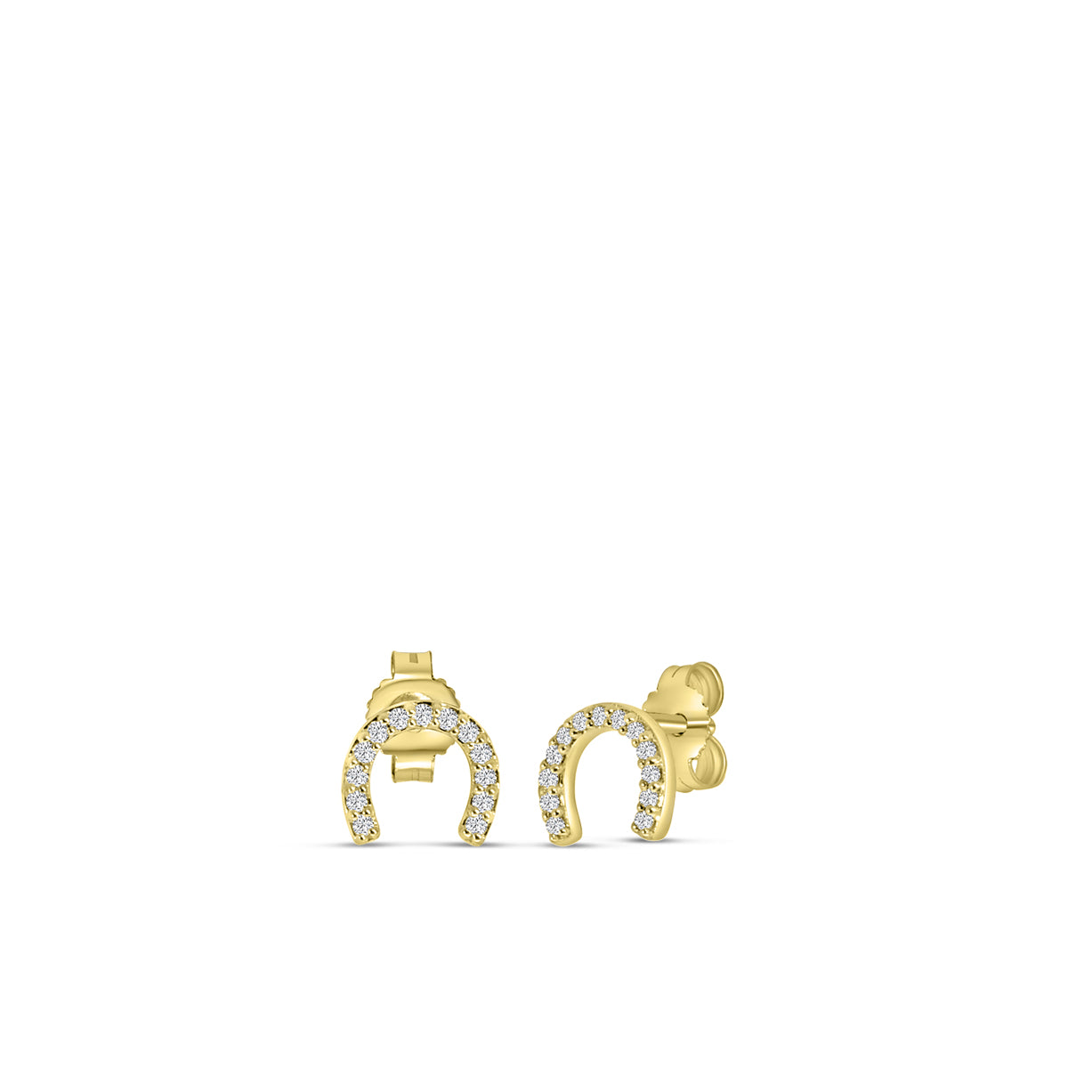 0.10 Ctw Diamond Horseshoe Earring