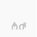 14KW 0.25 Ctw Diamond Horseshoe Earring