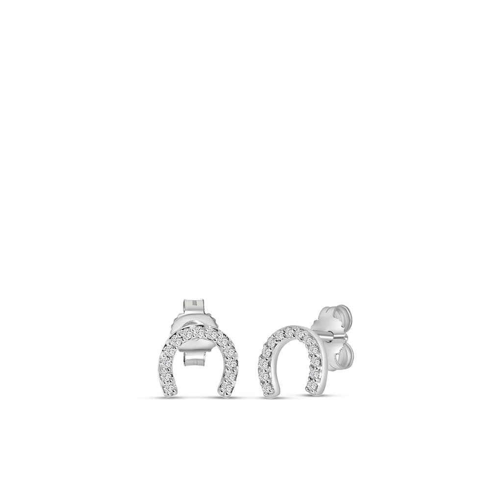 0.25 Ctw Diamond Horseshoe Earring