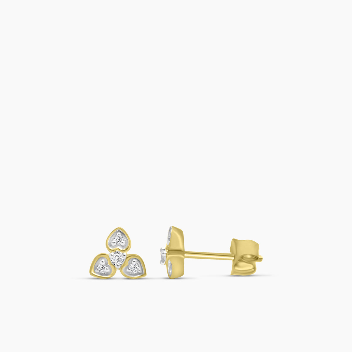 0.10ctw Diam Heart Shape Earrings