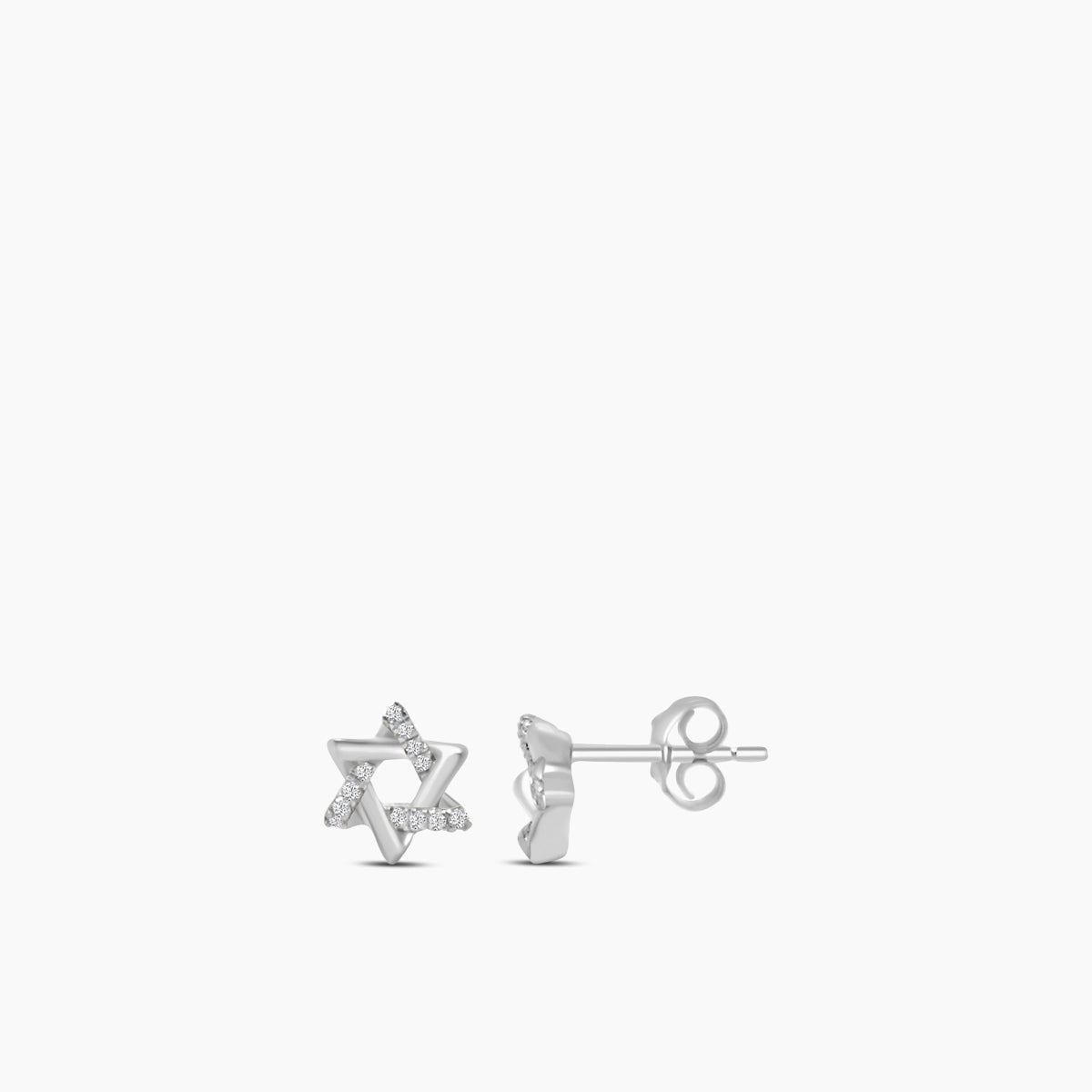 14KY 0.10 ctw Diam Star Earrings