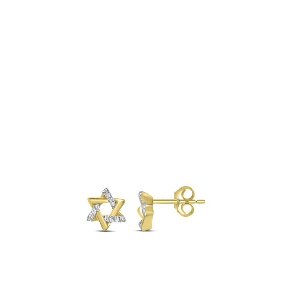0.10 ctw Diam Star Earrings