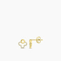 0.10 ctw Diam Clover Shape Earrings